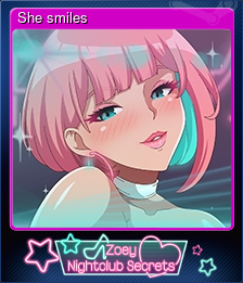 She smiles