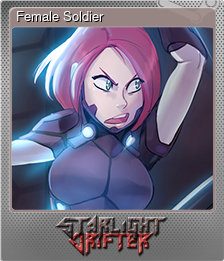Series 1 - Card 1 of 6 - Female Soldier
