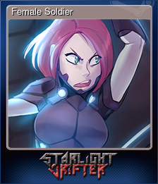 Series 1 - Card 1 of 6 - Female Soldier