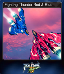 Series 1 - Card 8 of 9 - Fighting Thunder Red & Blue