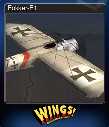 Series 1 - Card 5 of 6 - Fokker-E1