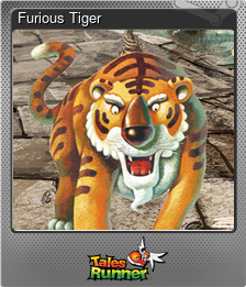 Series 1 - Card 9 of 10 - Furious Tiger