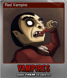 Series 1 - Card 3 of 6 - Red Vampire