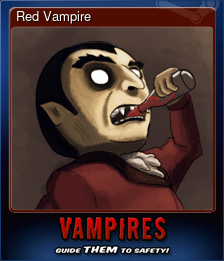 Series 1 - Card 3 of 6 - Red Vampire