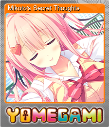 Series 1 - Card 3 of 8 - Mikoto's Secret Thoughts