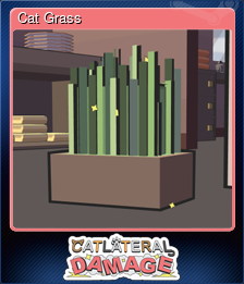 Series 1 - Card 3 of 7 - Cat Grass