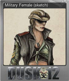 Series 1 - Card 4 of 5 - Military Female (sketch)