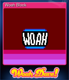 Series 1 - Card 9 of 9 - Woah Block