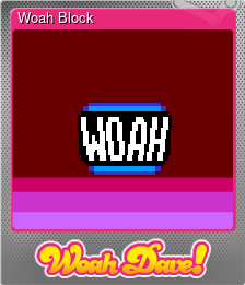 Series 1 - Card 9 of 9 - Woah Block