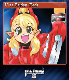 Series 1 - Card 3 of 5 - Miss Raiden (Red)