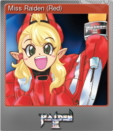 Series 1 - Card 3 of 5 - Miss Raiden (Red)