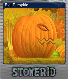 Series 1 - Card 1 of 8 - Evil Pumpkin