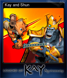 Series 1 - Card 9 of 10 - Kay and Shun