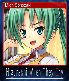 Series 1 - Card 2 of 8 - Mion Sonozaki