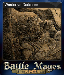 Series 1 - Card 1 of 5 - Warrior vs Darkness