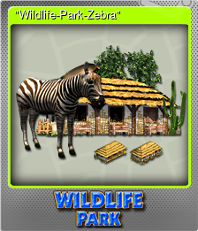 Series 1 - Card 1 of 6 - "Wildlife-Park-Zebra"