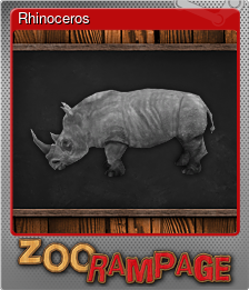 Series 1 - Card 6 of 7 - Rhinoceros