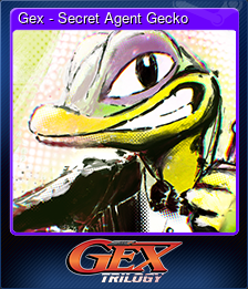 Series 1 - Card 15 of 15 - Gex - Secret Agent Gecko