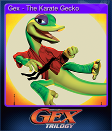 Series 1 - Card 2 of 15 - Gex - The Karate Gecko