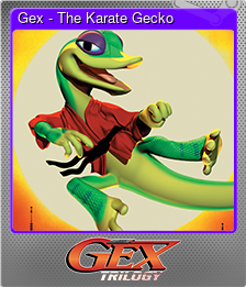Series 1 - Card 2 of 15 - Gex - The Karate Gecko