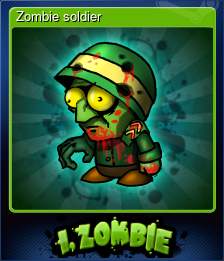 Series 1 - Card 2 of 6 - Zombie soldier