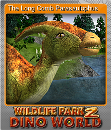 Series 1 - Card 6 of 7 - The Long Comb Parasaulophus