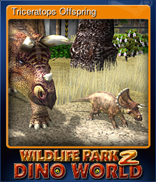 Series 1 - Card 7 of 7 - Triceratops Offspring