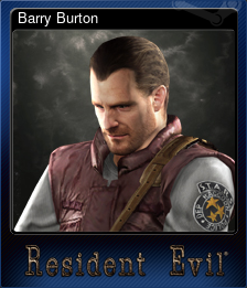 Series 1 - Card 2 of 6 - Barry Burton