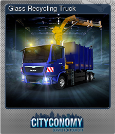 Series 1 - Card 2 of 9 - Glass Recycling Truck