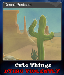 Series 1 - Card 2 of 6 - Desert Postcard
