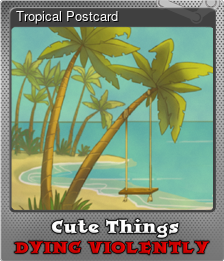 Series 1 - Card 1 of 6 - Tropical Postcard