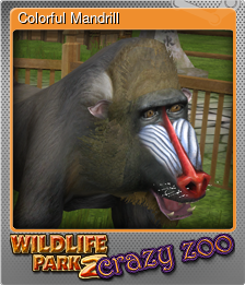 Series 1 - Card 7 of 7 - Colorful Mandrill