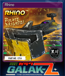 Series 1 - Card 9 of 10 - Rhino