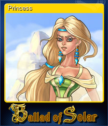 Series 1 - Card 5 of 5 - Princess