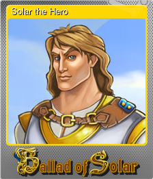 Series 1 - Card 1 of 5 - Solar the Hero