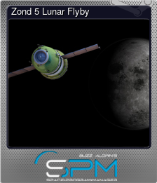 Series 1 - Card 5 of 8 - Zond 5 Lunar Flyby