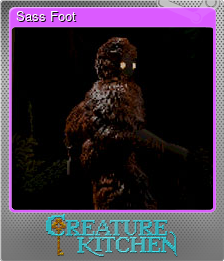 Series 1 - Card 7 of 10 - Sass Foot
