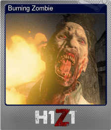 Series 1 - Card 9 of 10 - Burning Zombie