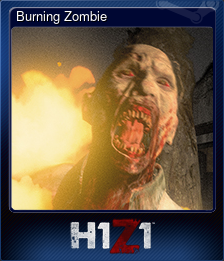 Series 1 - Card 9 of 10 - Burning Zombie