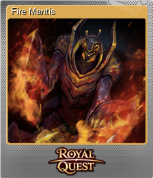 Series 1 - Card 7 of 12 - Fire Mantis