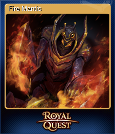 Series 1 - Card 7 of 12 - Fire Mantis