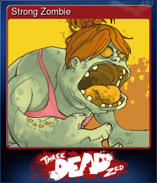 Series 1 - Card 2 of 7 - Strong Zombie