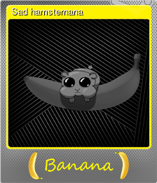 Series 1 - Card 4 of 5 - Sad hamsternana
