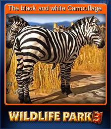 Series 1 - Card 5 of 15 - The black and white Camouflage