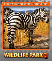 Series 1 - Card 5 of 15 - The black and white Camouflage
