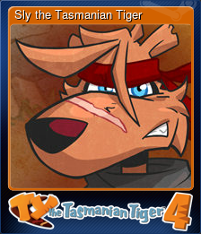 Series 1 - Card 3 of 7 - Sly the Tasmanian Tiger