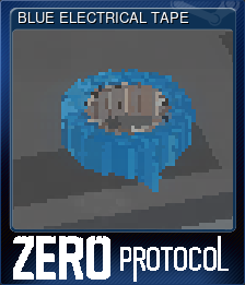 Series 1 - Card 6 of 6 - BLUE ELECTRICAL TAPE