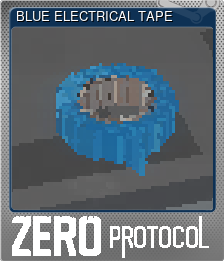 Series 1 - Card 6 of 6 - BLUE ELECTRICAL TAPE