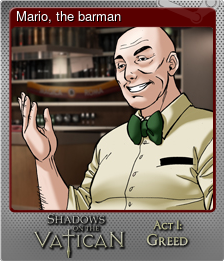 Series 1 - Card 2 of 6 - Mario, the barman