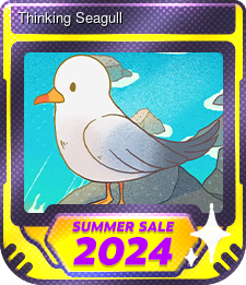 Series 1 - Card 8 of 10 - Thinking Seagull